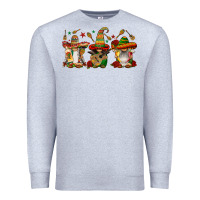 Heather Grey mexican gnomies Premium Sweatshirt - FaDigitalArtStudio