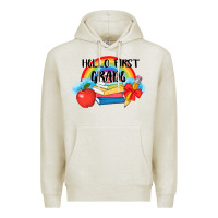Oatmeal Heather back to school hello first grade 3200x2400 Premium Hoodie - AdoDesignShop