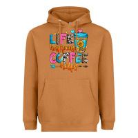 Meerkat life happens coffee helps Heavyweight Hoodie - Zillion Design Studio