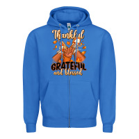 True Royal Thankful grateful and Blessed black boy sneakers Zipper Hoodie - RanaPortraitStore