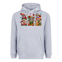 Heather Grey Mexican Gnomes Heavyweight Hoodie - texasbilliewilder