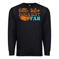 Black little sister biggest fan Premium Sweatshirt - HRA Design Shop