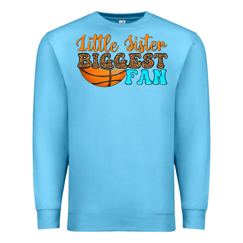 Little Sister Biggest Fan Premium Sweatshirt by HRA Design Shop | Teevron