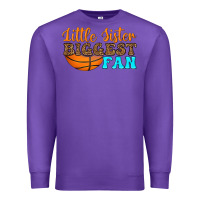 Purple little sister biggest fan Premium Sweatshirt - HRA Design Shop