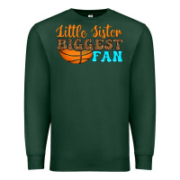 Sports Green little sister biggest fan Premium Sweatshirt - HRA Design Shop