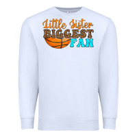 White little sister biggest fan Premium Sweatshirt - HRA Design Shop