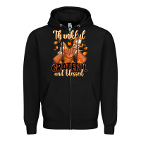 Black Thankful grateful and Blessed black baby girl Zipper Hoodie - RanaPortraitStore
