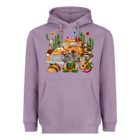 Lavender Mexican Gnome Truck Heavyweight Hoodie - texasbilliewilder