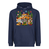 Navy Mexican Gnome Truck Heavyweight Hoodie - texasbilliewilder