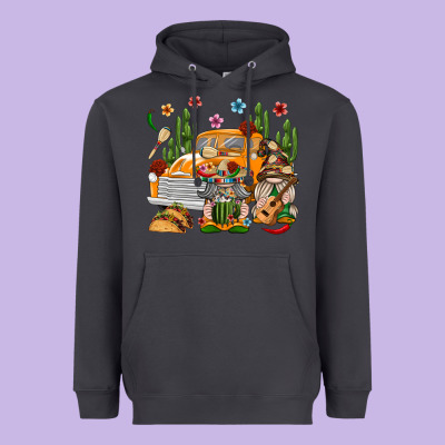 Mexican Gnome Truck Heavyweight Hoodie Designed By Texasbilliewilder