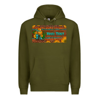 Army Green (preview)custom cowboy boots sunflowers and cactus license plate Premium Hoodie - Artiststas