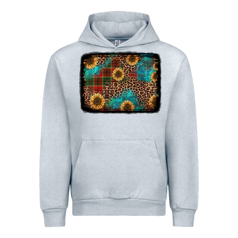 Christmas Sunflowers And Buffalo Plaid Background Urban Hoodie by Jasminsmagicworld | Teevron