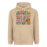 Mushroom iced coffee because my sarcasm needs to stay hydra Heavyweight Hoodie - Zillion Design Studio