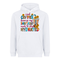 White iced coffee because my sarcasm needs to stay hydra Heavyweight Hoodie - Zillion Design Studio
