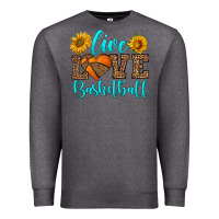 Charcoal Heather live love basketball Premium Sweatshirt - HRA Design Shop