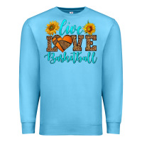 Ocean Blue live love basketball Premium Sweatshirt - HRA Design Shop