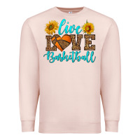 Pale Pink live love basketball Premium Sweatshirt - HRA Design Shop