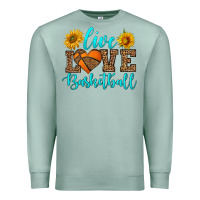 Seafoam live love basketball Premium Sweatshirt - HRA Design Shop
