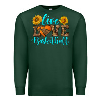 Sports Green live love basketball Premium Sweatshirt - HRA Design Shop