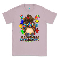 Lilac messy bun autism mom Classic Tee - RanaPortraitStore
