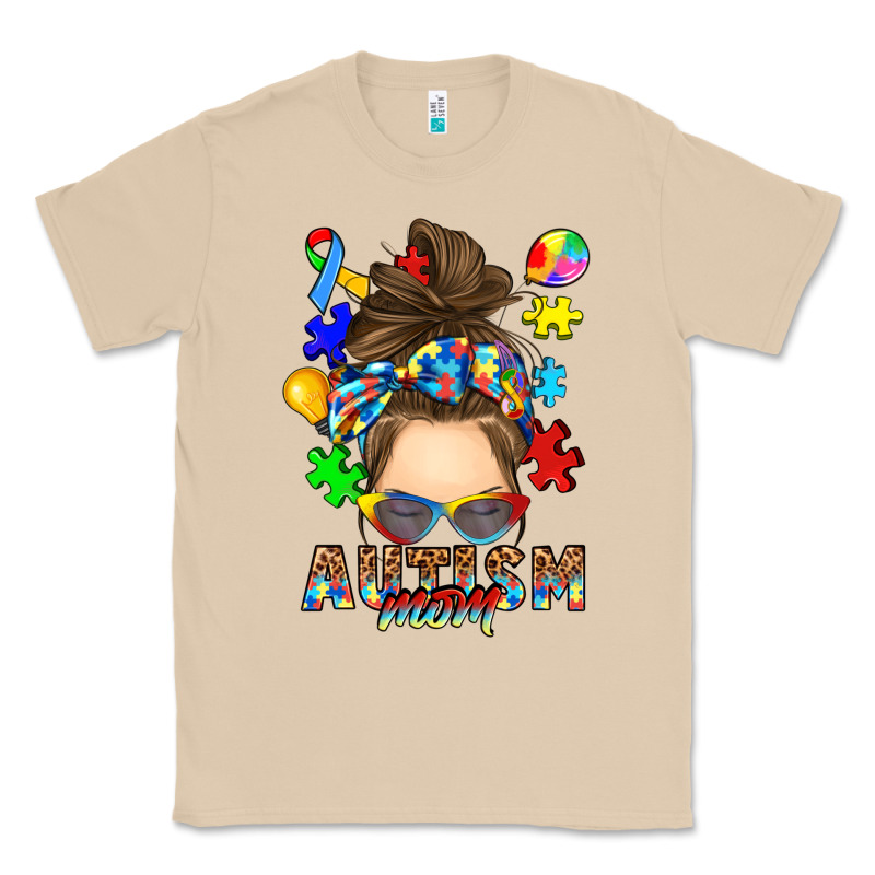 Messy Bun Autism Mom Classic Tee by RanaPortraitStore | Teevron