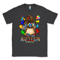 Smoke messy bun autism mom Classic Tee - RanaPortraitStore
