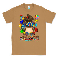Toasted Coconut messy bun autism mom Classic Tee - RanaPortraitStore