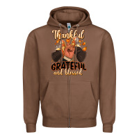 Chestnut Thankful grateful and Blessed black man sneakers Zipper Hoodie - RanaPortraitStore