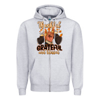 Thankful Grateful And Blessed Black Man Sneakers Zipper Hoodie | Teevron