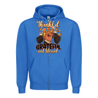 True Royal Thankful grateful and Blessed black man sneakers Zipper Hoodie - RanaPortraitStore