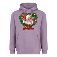 Lavender merry christmas santa Heavyweight Hoodie - RanaPortraitStore