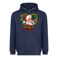 Navy merry christmas santa Heavyweight Hoodie - RanaPortraitStore