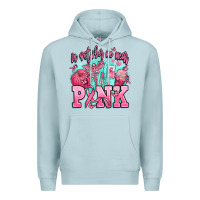 Blue Mist in october we wear pink Premium Hoodie - AdoDesignShop