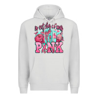 Dove Grey in october we wear pink Premium Hoodie - AdoDesignShop