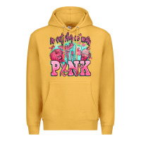 Mustard in october we wear pink Premium Hoodie - AdoDesignShop