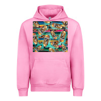 Fuchsia Pink Western Teacher Pencil Urban Hoodie - LillyAllenDesigns