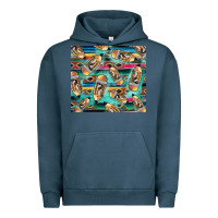 Pigment Midnight Navy Western Teacher Pencil Urban Hoodie - LillyAllenDesigns