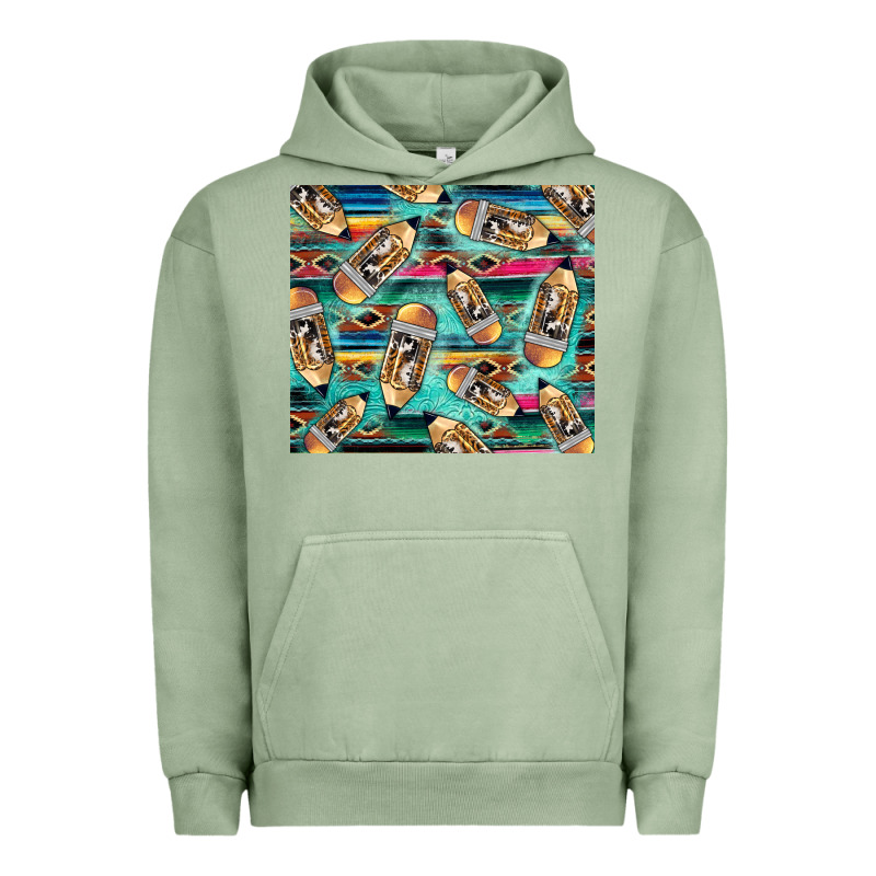 Western Teacher Pencil Urban Hoodie by LillyAllenDesigns | Teevron
