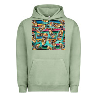 Pigment Oil Green Western Teacher Pencil Urban Hoodie - LillyAllenDesigns