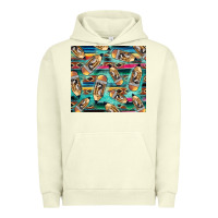 Pigment Pistachio Western Teacher Pencil Urban Hoodie - LillyAllenDesigns
