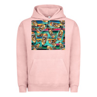 Pigment Salmon Western Teacher Pencil Urban Hoodie - LillyAllenDesigns