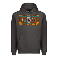 Smoke western heifer mom with sunflowers and turquoise license plate Premium Hoodie - Artiststas
