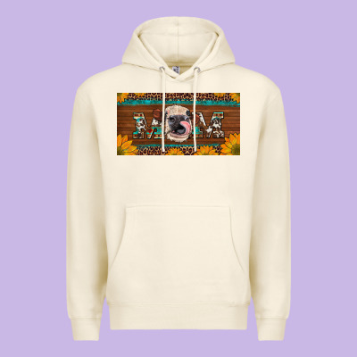 Western Heifer Mom With Sunflowers And Turquoise License Plate Premium Hoodie Designed By Artiststas
