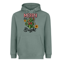 Sage merry and bright with cactus Heavyweight Hoodie - RanaPortraitStore