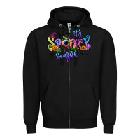 Black It's spooky season Zipper Hoodie - RanaPortraitStore