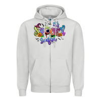 Dove Grey It's spooky season Zipper Hoodie - RanaPortraitStore