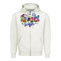 Oatmeal Heather It's spooky season Zipper Hoodie - RanaPortraitStore