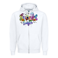 White It's spooky season Zipper Hoodie - RanaPortraitStore
