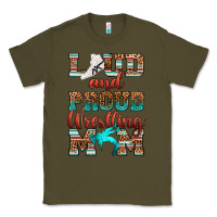 Army Green loud and proud wrestling mom Classic Tee - RanaPortraitStore