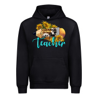 Black Western Teacher Pencil Urban Hoodie - LillyAllenDesigns